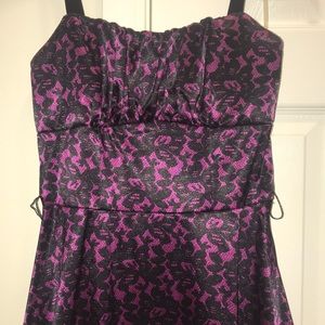 Dress Barn Black/purple dress